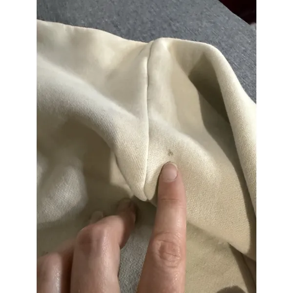 Comfrt Unisex Beige Hoodie Sz M Comfortable Cozy Relax - Image 4