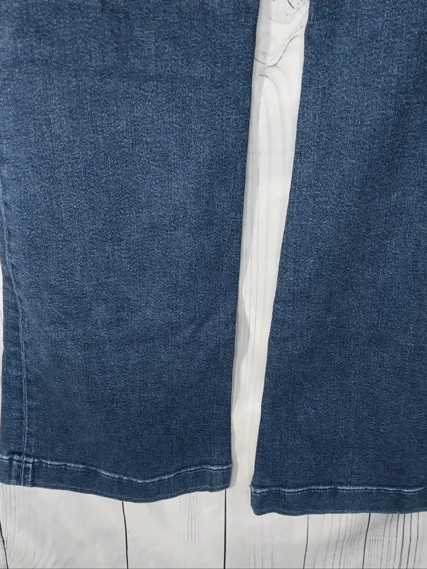 Splendid Flare Mid-Rise Trouser Y2K Boho Retro Dark Wash Jeans - Image 8