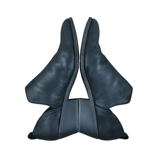 FRYE Rowen Slip-On Cut-Out Leather Ankle Boots Women 8 Black Western Versatile - Image 9