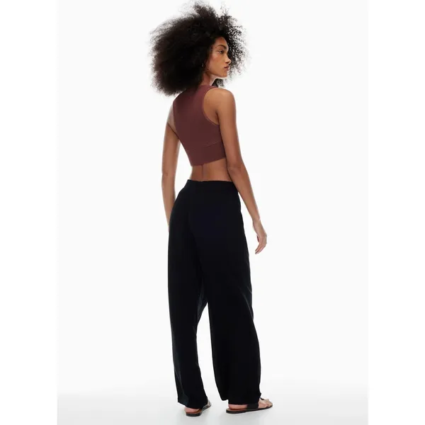 Aritzia Babaton Sculpt Knit Deep V Tank Size Large Maeve Pink Crop Ribbed - Image 13