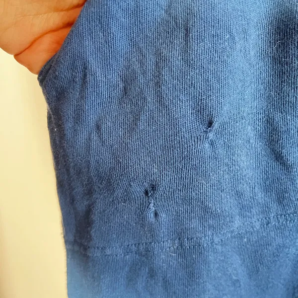 Polo Ralph Lauren‎ Pony Terry Knit Mini Skirt Pocket Cotton Blue Women Large - Image 3