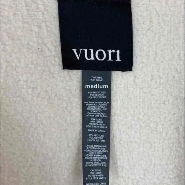 Vuori Alpine Sherpa Jacket Size Medium - Image 6