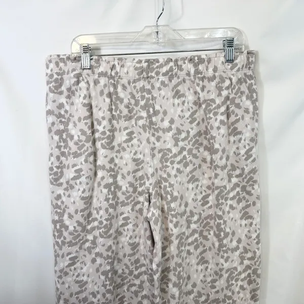 Carole Hochman‎ Large Pajama Set Cotton Gray Animal Print Lounge Luxury 759 - Image 8