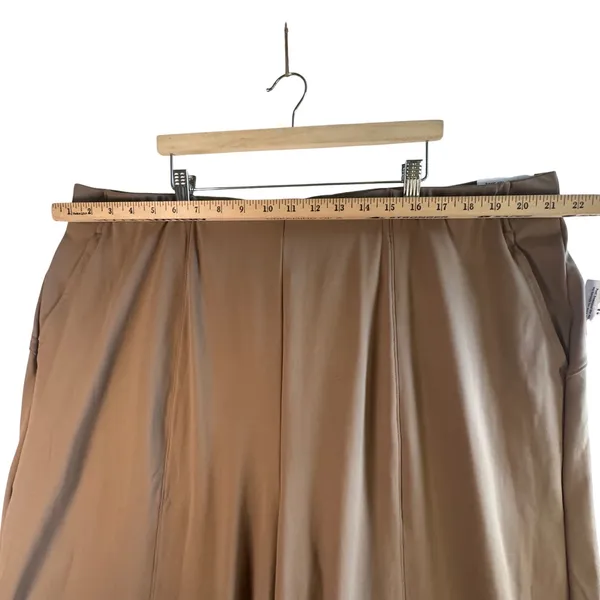 Old Navy PowerSoft Go-Dry Wide Leg Pants Tan Brown Plus Size‎ 3X High Waist New - Image 5