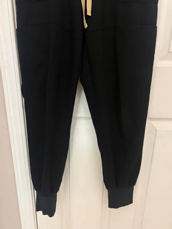 FIGS Cargo Style Jogger Scrub Pants In Black - Image 3