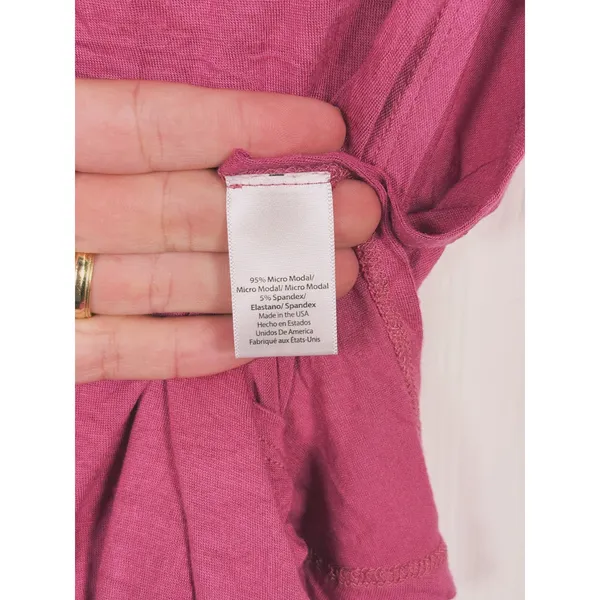 Beyond Yoga Wrap Around Tank Top Size Medium Berry Pink Pilates Barre Athleisure - Image 11