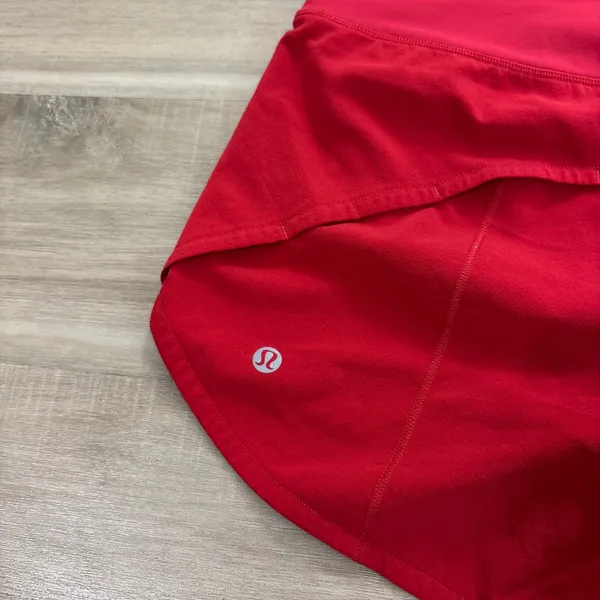 Lululemon Speed Up High-Rise Short 4" Long Dark Red Women Size 6 - Image 5