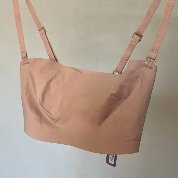 SKIMS NAKED BANDEAU BRA IN OCHRE strapless size XXS‎ nwt - Image 3