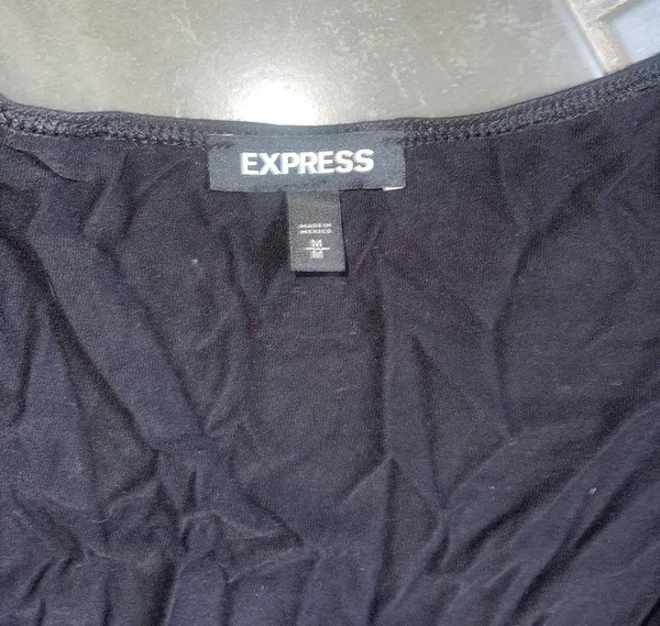 Express Black Cross Front Top - Image 3