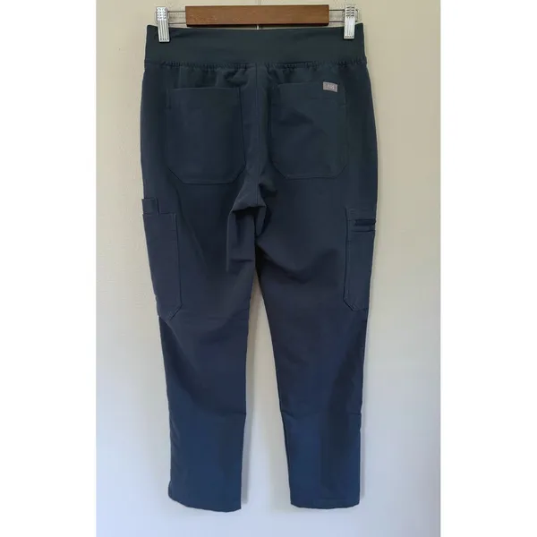 Figs Women's Yola High-Waisted Slim Scrub Pant In Dark Harbor Size XS/P - Image 4
