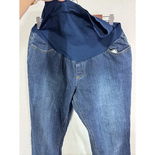 Motherhood‎ Maternity Jeans Womens Secret Fit Belly Bootcut Blue L - Image 2
