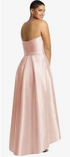Gorgeous New Alfred Sung Satin Twill High Low Gown! - Image 2