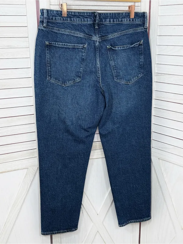 ANA A New Approach Mid Rise Boyfriend Jeans Blue Size 12 Crop Mom Relaxed - Image 2