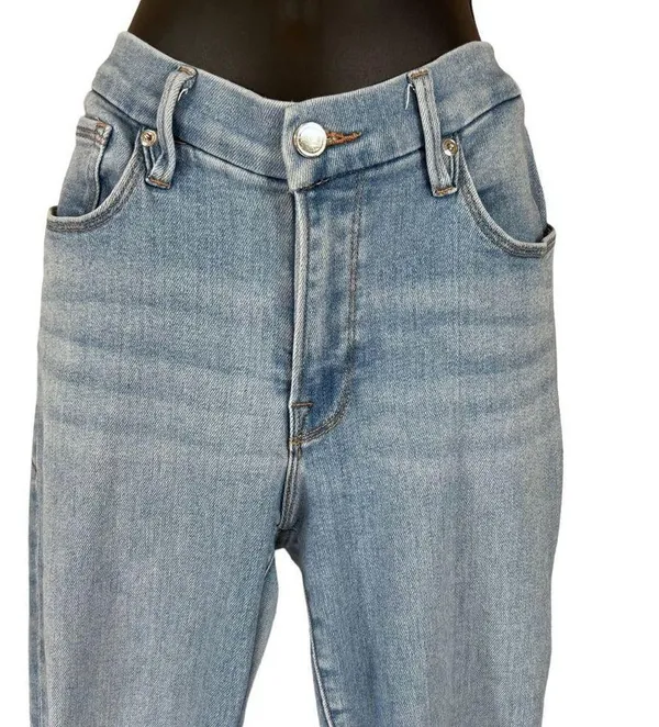 Good American Good Legs Distressed Crop Jeans - Image 3