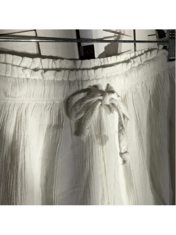 NWOT Aerie white oversized beach shorts cotton lace lightweight coquette coastal - Image 9