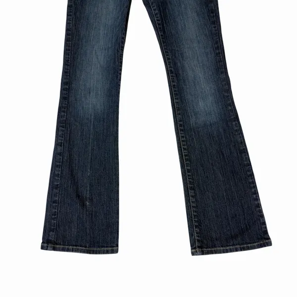 Abercrombie & Fitch Y2K‎ Jeans Womens 2S Blue Denim Madison Flare Distressed VTG - Image 2