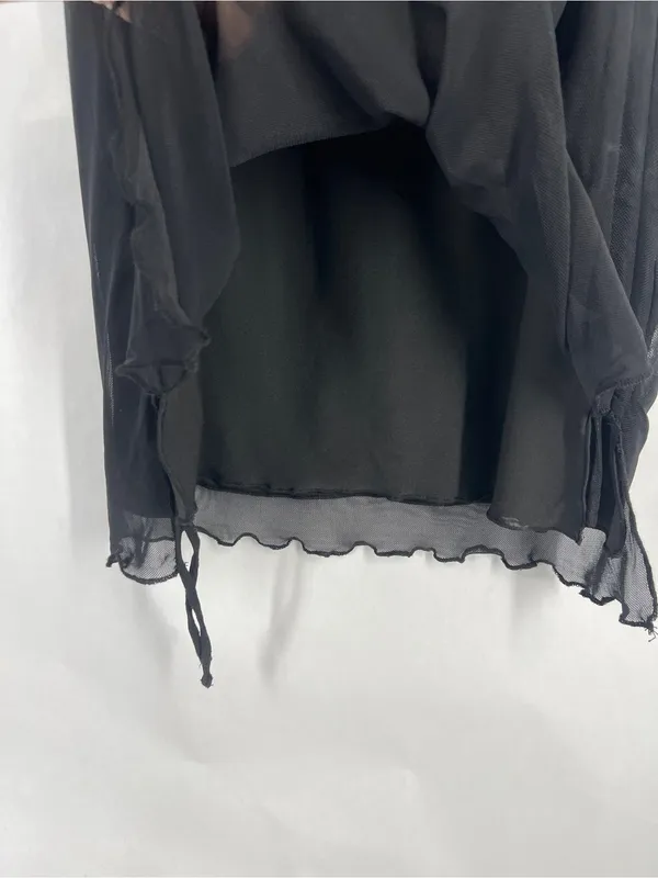 Princess Polly Bella Luna Ruched Mini Dress Black US 0 NWT - Image 7