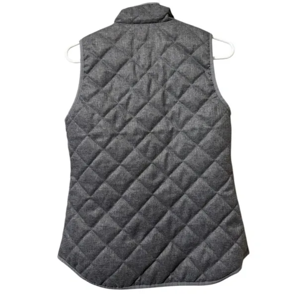 Old Navy Women‎ Size XS Quilted Puffer Vest Sleeveless Full Zip Jacket Gold Zip - Image 2