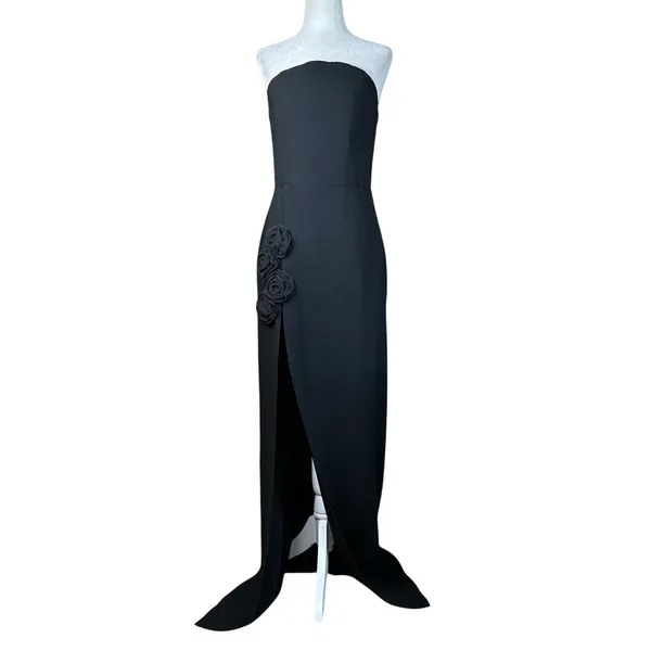 Amanda Uprichard x REVOLVE Wolfe Gown in Black Small New Womens Maxi Dress - Image 5
