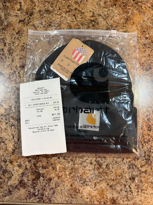 Carhartt Beanie Black - Image 3