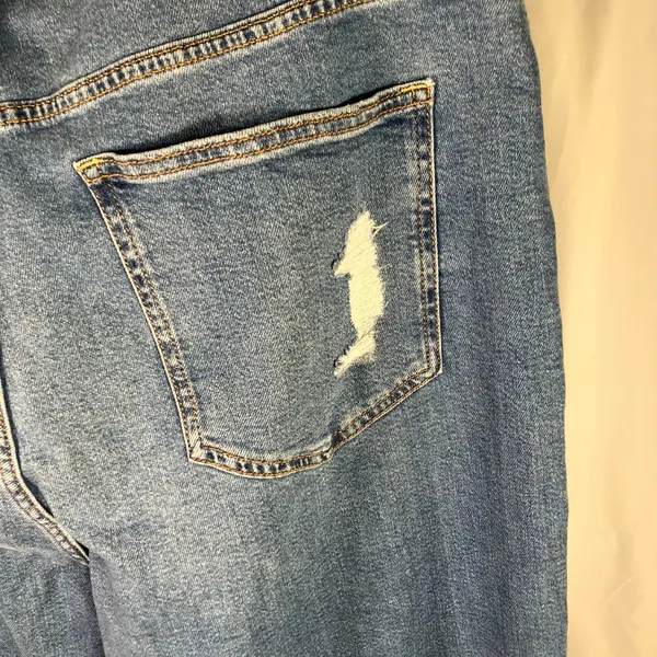 Arizona Jean Co Vintage Straight‎ Patchwork Distressed Jeans 23 New High Rise - Image 10