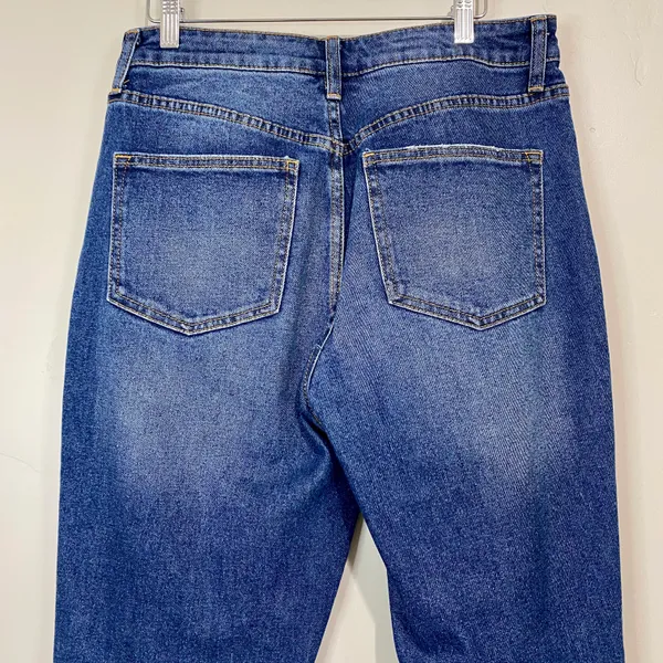 Women’s Distressed Denim Jean Medium Wash Size Juniors 11 - Image 7