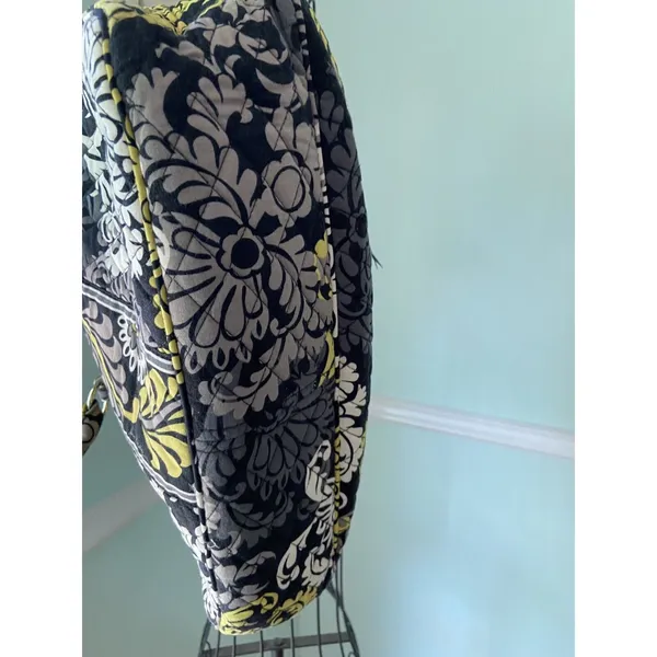 VERA BRADLEY ~ Shoulder Purse Handbag in‎ Baroque Yellow Black Gray - Image 3