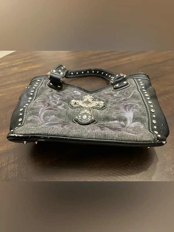 Montana West Y2K Distressed Studded Cross Purse - Image 5