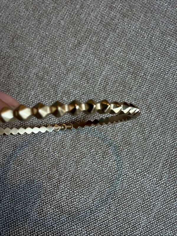Kendra Scott Gold Faceted bangle Bracelet - Image 2