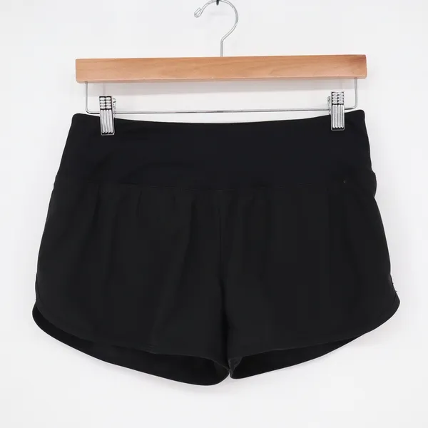 Zyia Active Running Shorts Womens Medium Black Athletic Curved Hem Excellent - Image 2