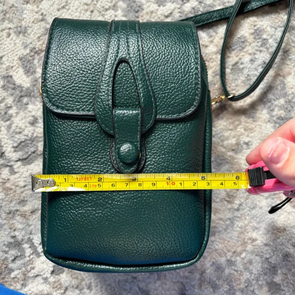 Women’s dark green shoulder crossbody bag - Image 7