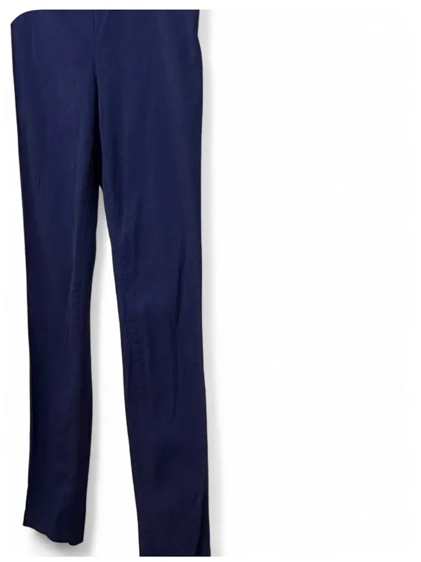H&M Women’s Navy High Rise Side Zip Stretch Skinny Ankle Pants size 6 - Image 9