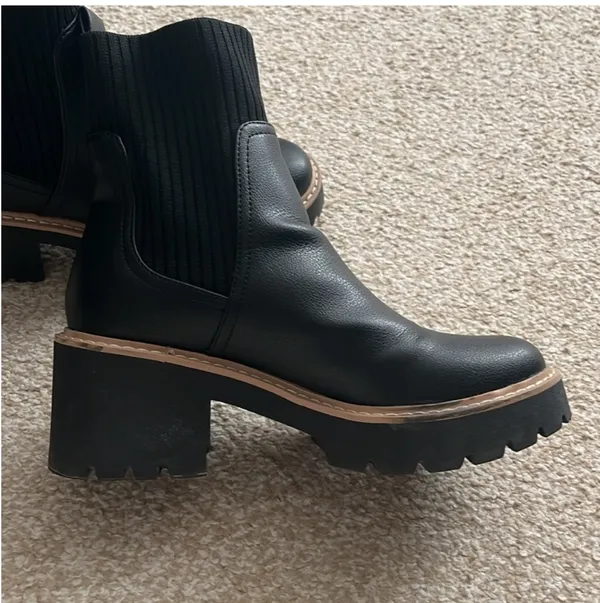 DV by Dolce Vita Black Ankle Boots - Trooper Boots - Image 8