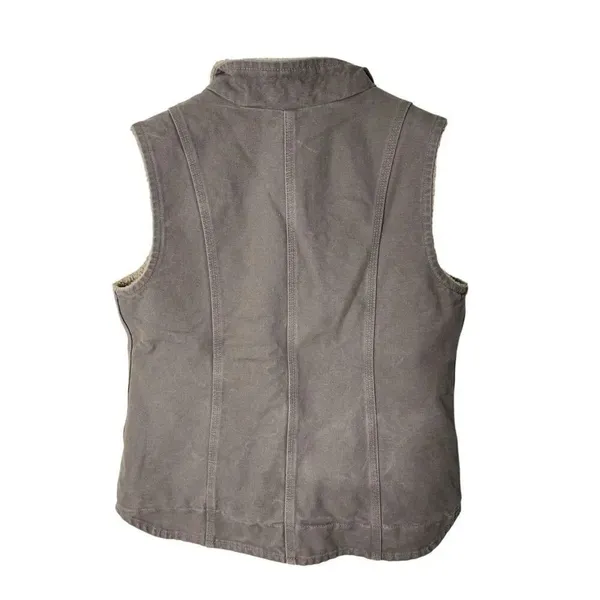 Carhartt sherpa vest mauve gray women's size medium - Image 2