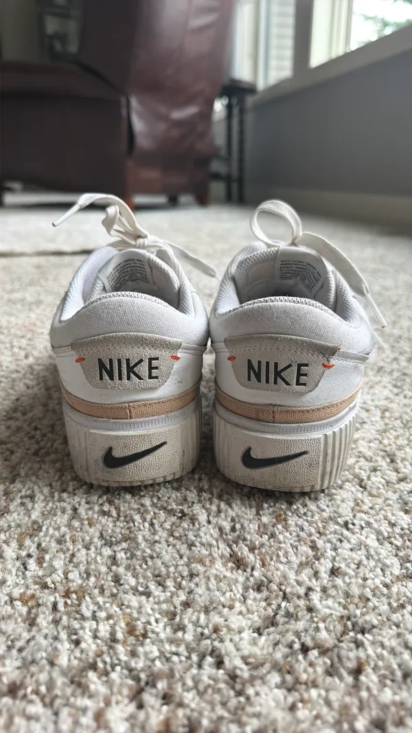 Nike Court Legacy Lift White Hemp Black DM7590-100 Women's Size 10.5 - Image 2