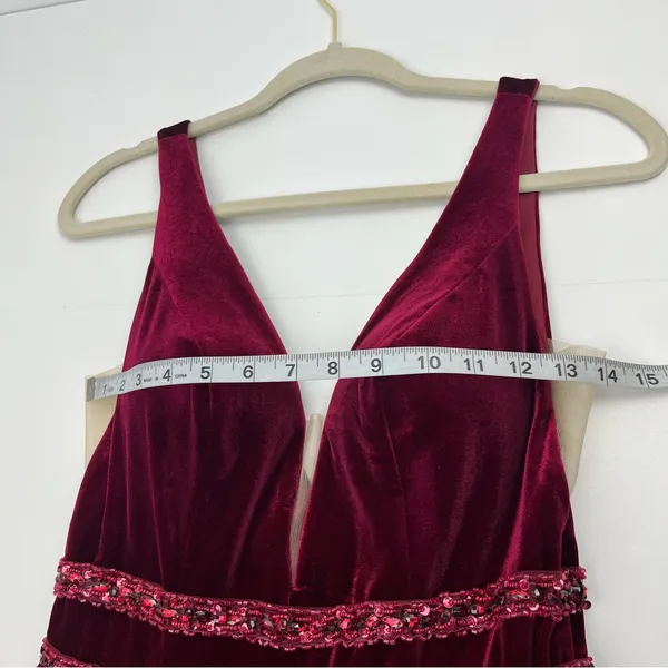 Coya Collection Burgundy Fairy Grunge Mini Dress Womens Size Small NEW‎ *FLAW - Image 6
