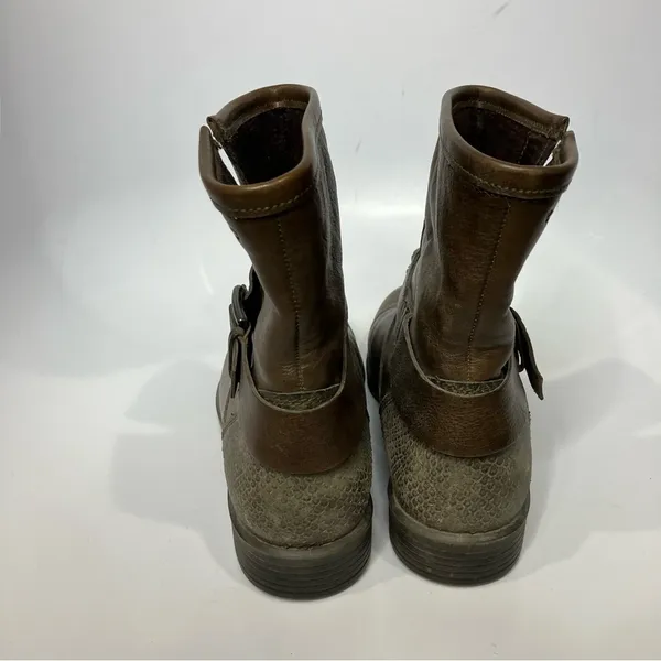 Ecco‎ leather boots moto boots size 39 - Image 5