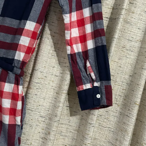 Aerie Flannel Long Sleeve Plaid Pajama Romper - Image 8