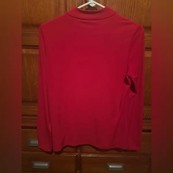 Michael Kors Red Currant Button Shoulder Women’s Medium Stretch Knit - Image 6