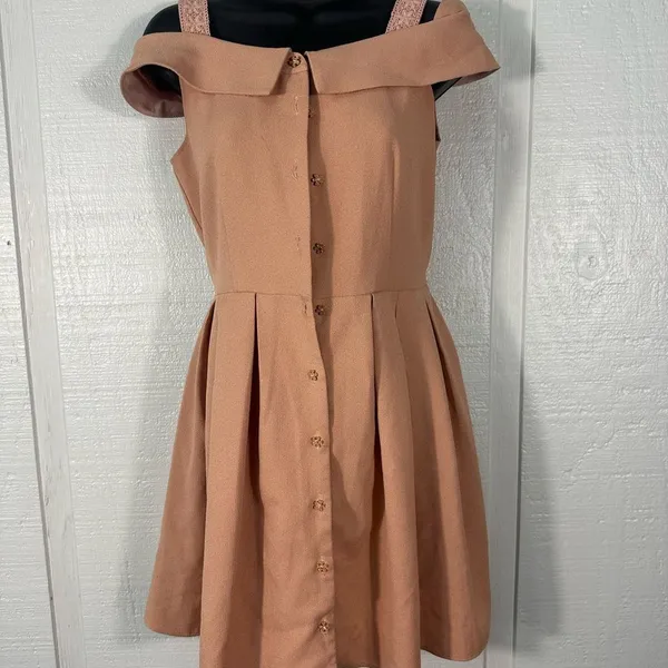 Source Unknown Olivedes Spaghetti Strap off the Shoulder Dress No Size EUC - Image 3