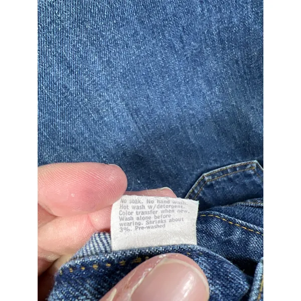 70/80s Vintage Levi’s Made in USA Orange Tab Jeans Women’s 16 Straight Cut Denim - Image 9