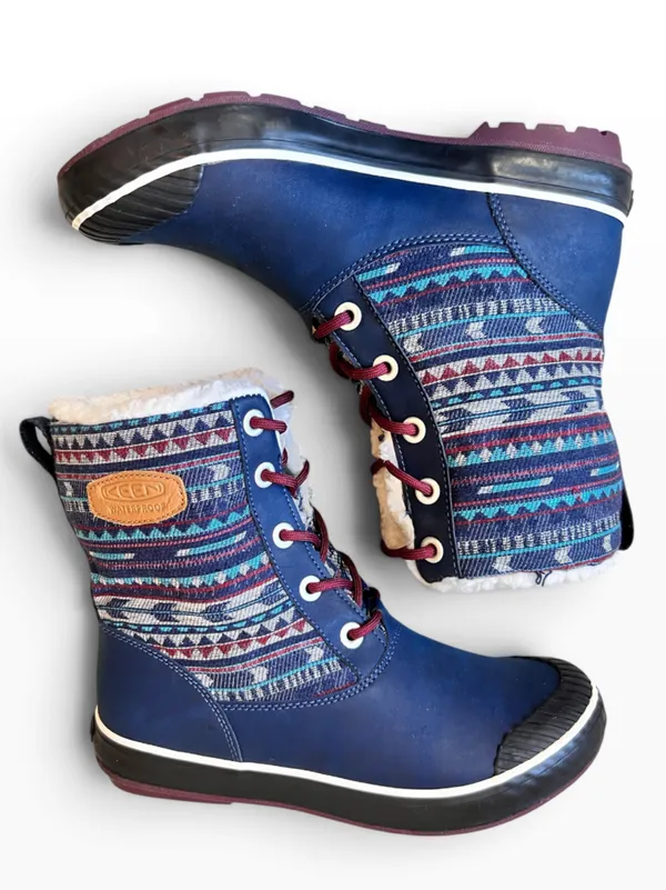 Keen Elsa Dress Blues Sherpa Lined Waterproof Winter Boots - Image 4