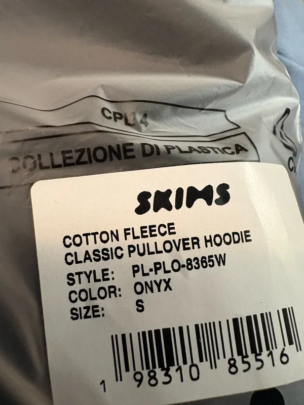 Skims cotton fleece classic pull over hoodie - Image 3