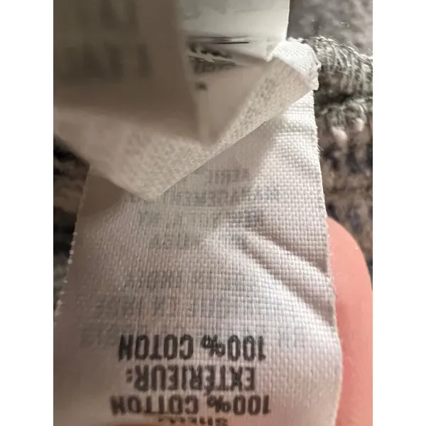 NWT Aerie Plaid Shacket Jacket Cream Blue Gray‎ Large Oversized Cozy Heavyweight - Image 6