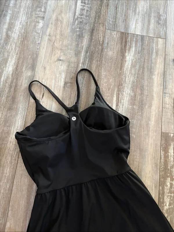Halara Everyday Midi Chill Dress-La Land Black Medium - Image 9