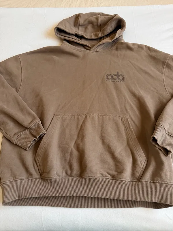 Adanola Performance Oversized Hoodie in Brown - Image 3