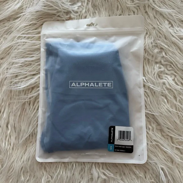 Alphalete Amplify Leggings Washed Denim Size Small - Image 6