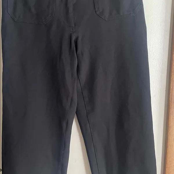 Quince Ultra-Stretch Ponte Cropped Wide Leg Pants - Image 8
