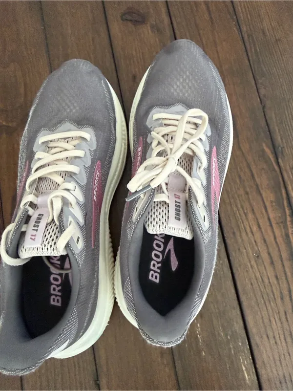 Brooks Ghost 17 Women’s Running Shoes Poppy Seed Pink Bluewash Size 11 - Image 4