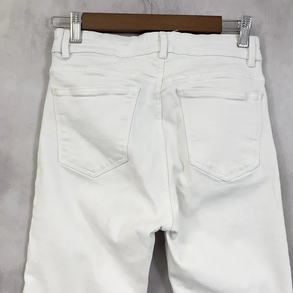 Zara Flare Jeans Womens 6 Stretch‎ Minimalist Indie Festival Clean Girl Urban - Image 5